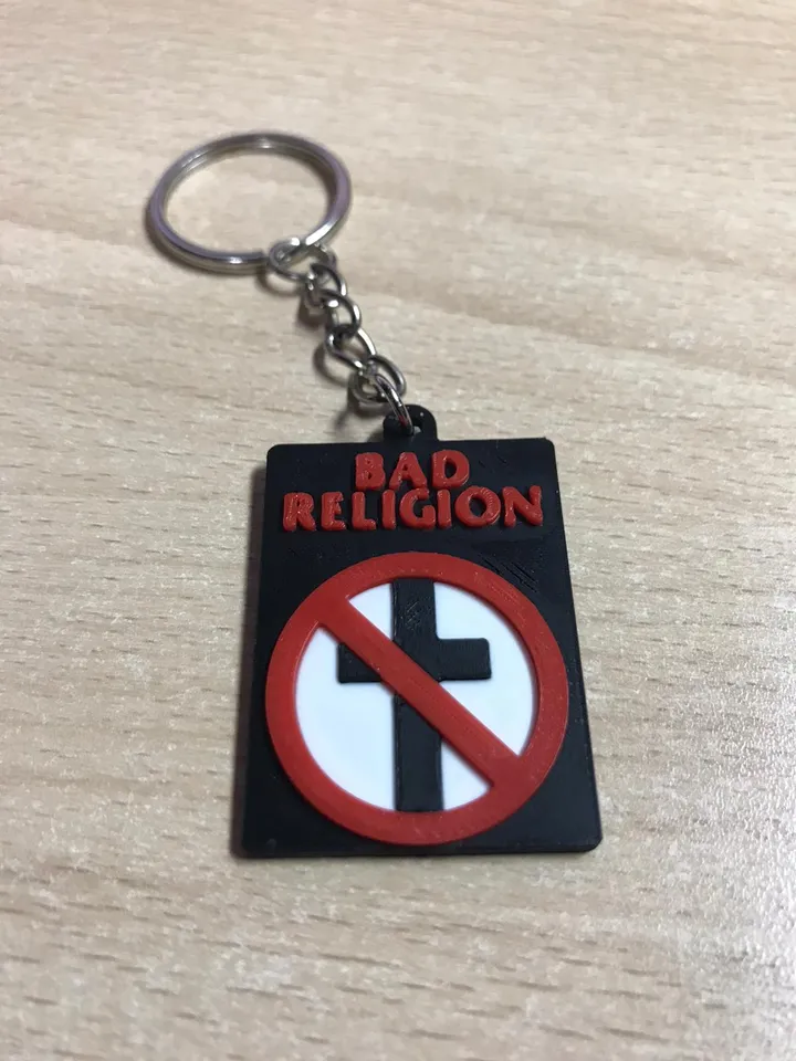Bad religion keychain by INE3DIT | Download free STL model | Printables.com
