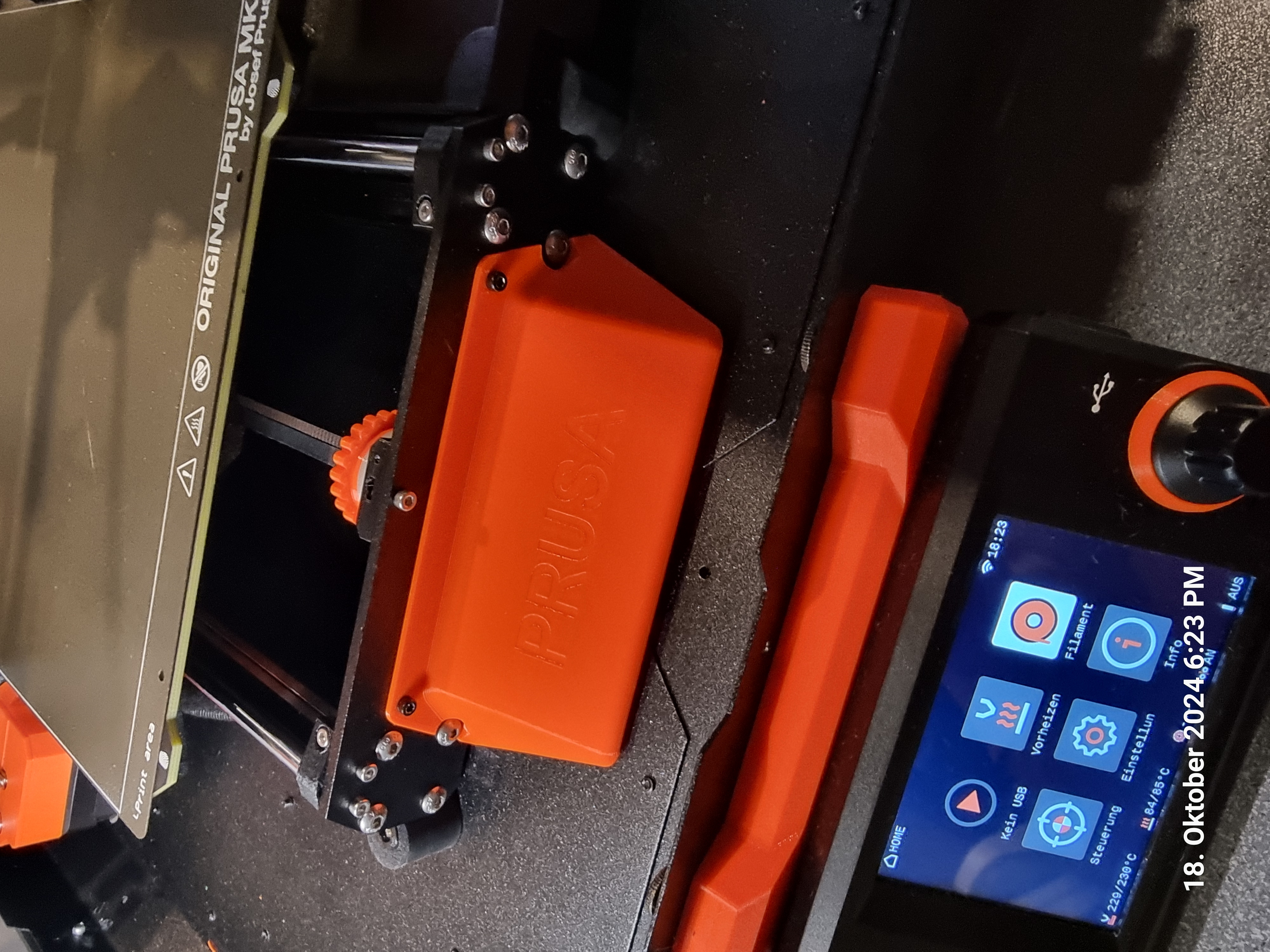Prusa MK4/MK4S Kabelabdeckung im Gehäuse (verbesserte Version)