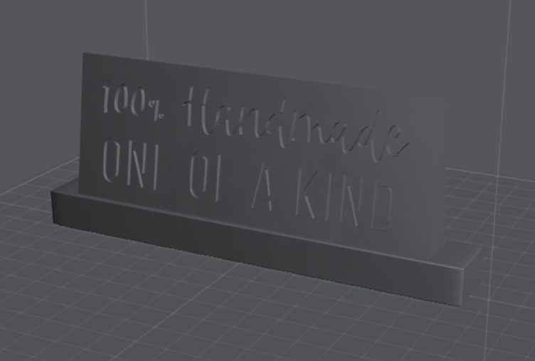 Sign For Vendor's Booth: 100% Handmade