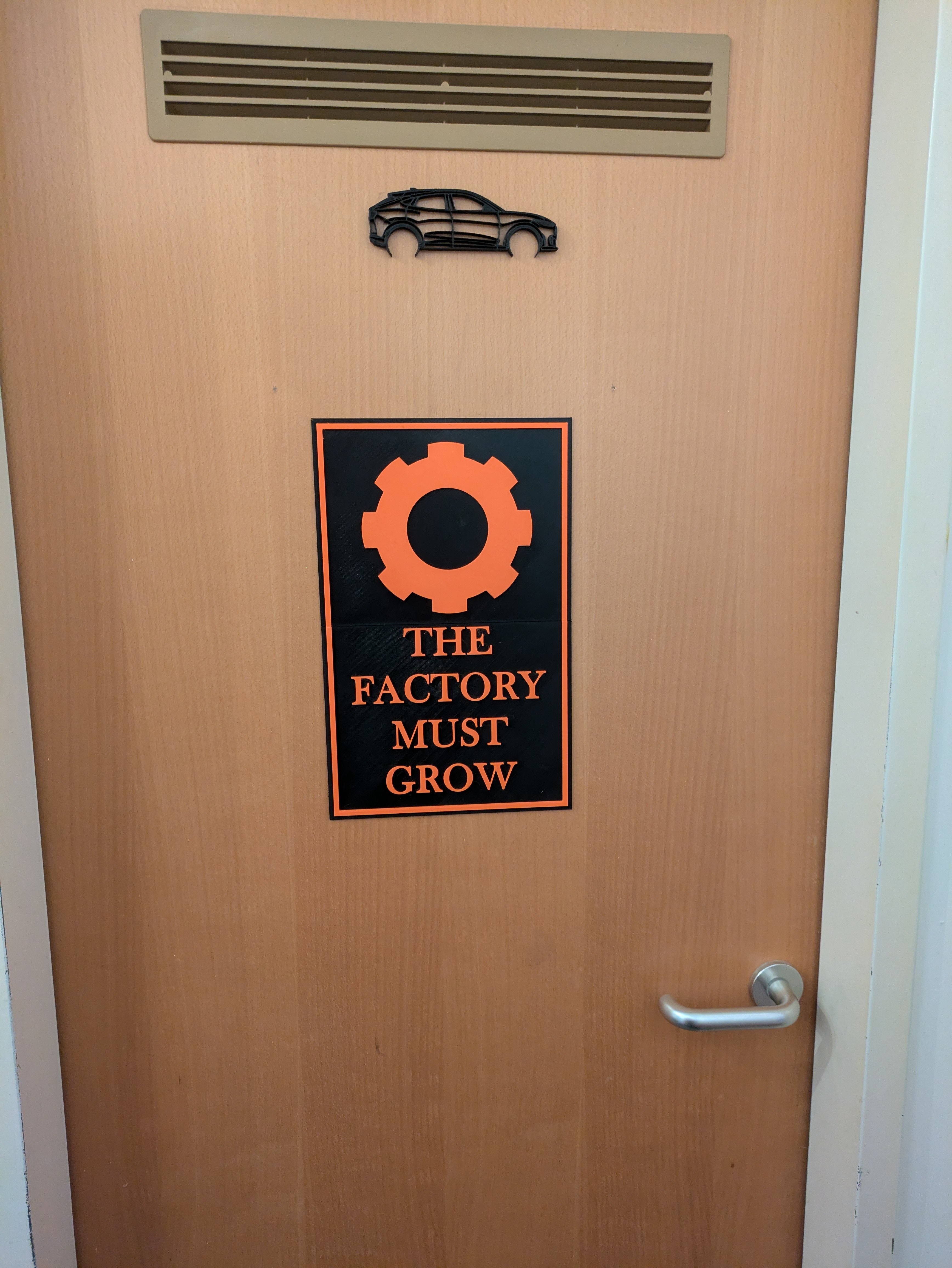 Factorio - The Factory must grow - Sign
