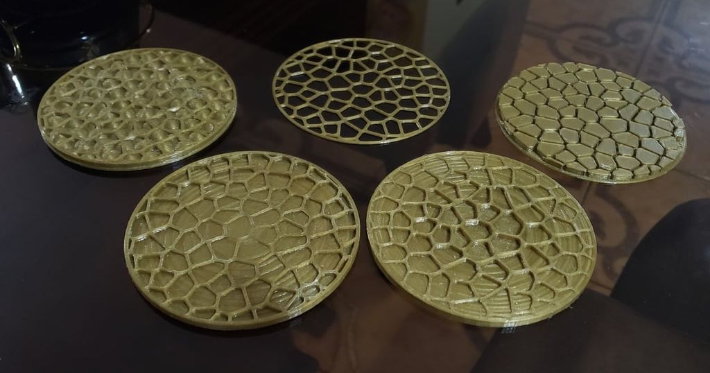 Cup Bases Set by PH 3D Creations Download free STL model