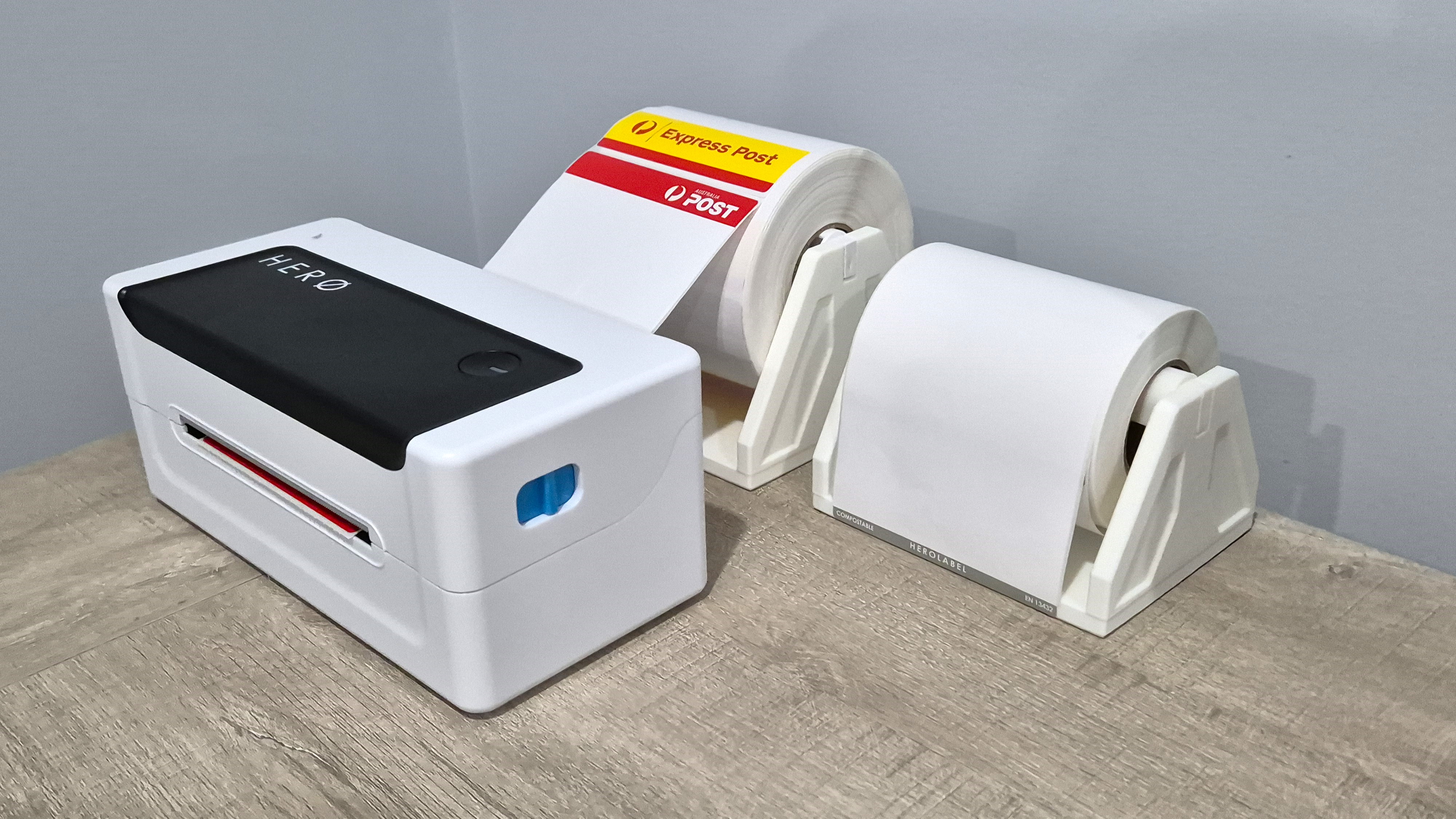 HERO PRINTER LABEL ROLL HOLDER (2 sizes) by Dean Download