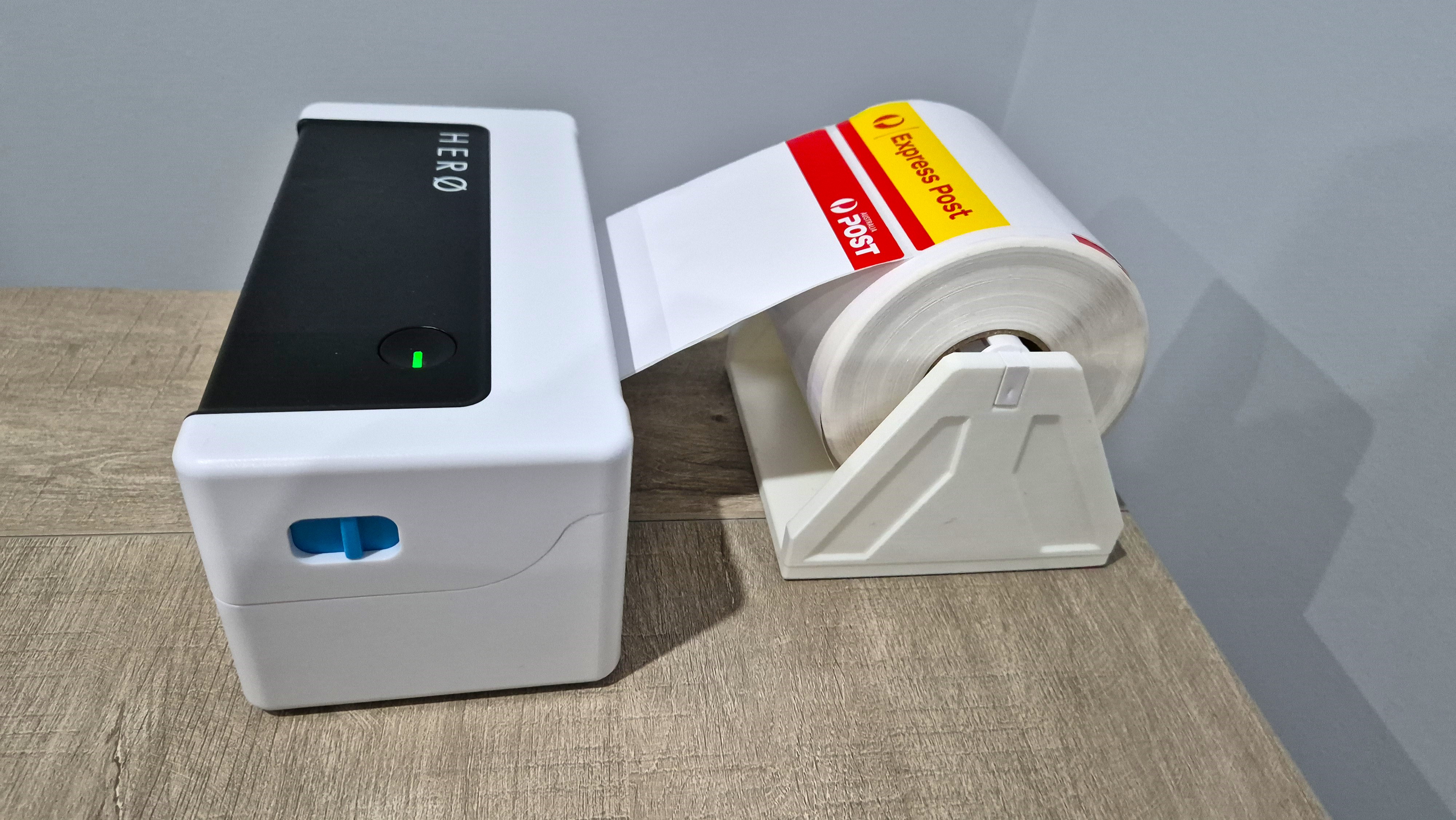 HERO PRINTER LABEL ROLL HOLDER (2 sizes) by Dean Download