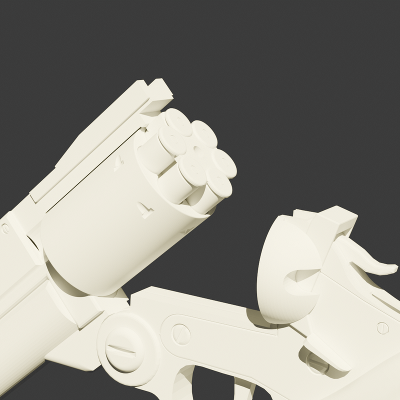 Trigun Revolver AGL .45 with mechanical parts by ElLosteaux | Download ...