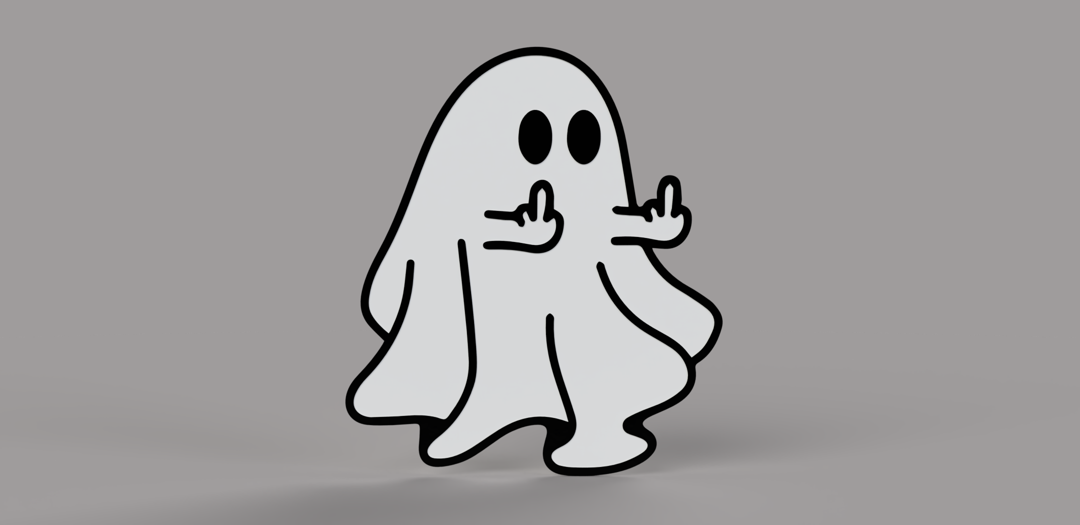 Ghost Wall Decoration by LeTTDesign Download free STL model