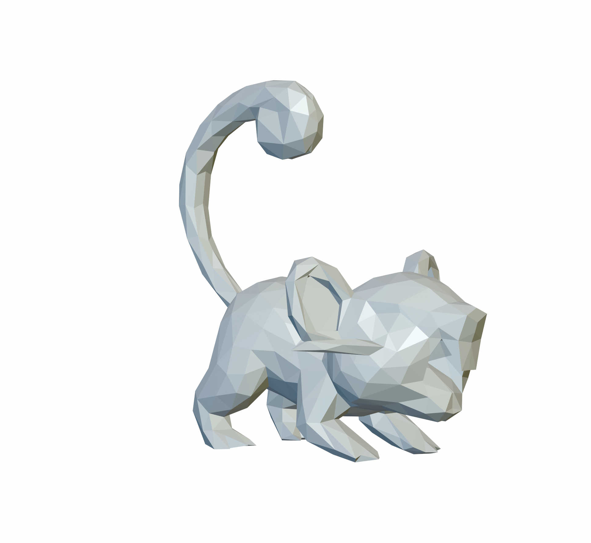 (Low Poly) Pokemon Rattata 19 3D Printing by 3Dprint1UP Download