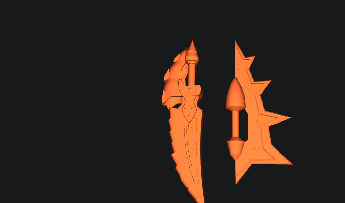 Blizarioth Dual Blades from monster hunter