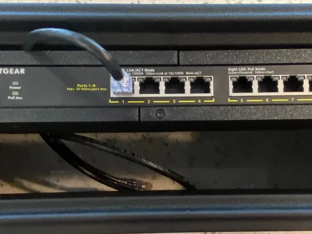 Rack Mount Bracket for Netgear GS308PP 8-Port Network Switch
