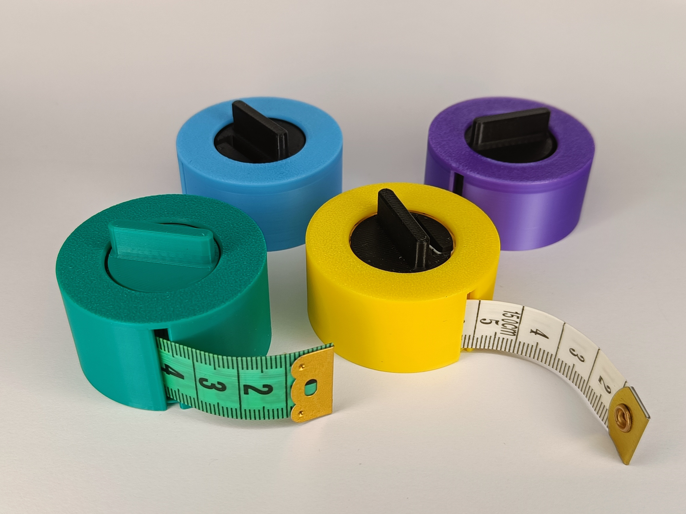 Parametric measure tape holder 3D model thumbnail