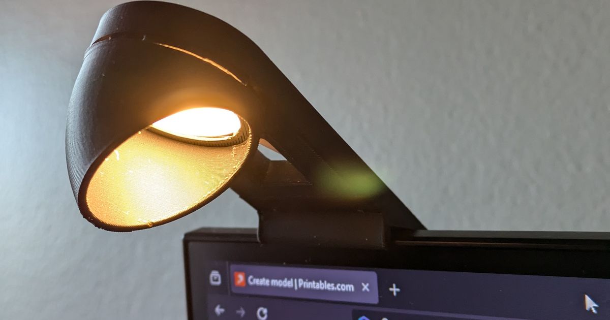 Ikea Halvklart Monitor Light by Burns Creative Download free STL