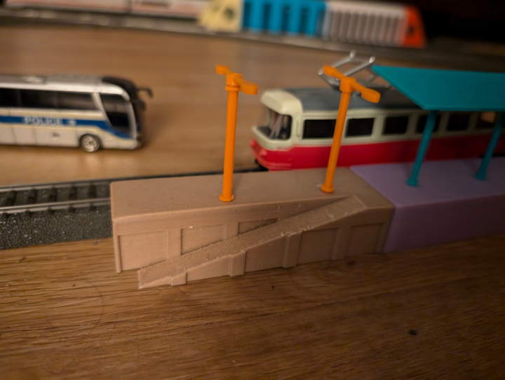 H0 Train Station Platform, Bahnsteig Eisenbahnstation 1:87 — miniatura 5