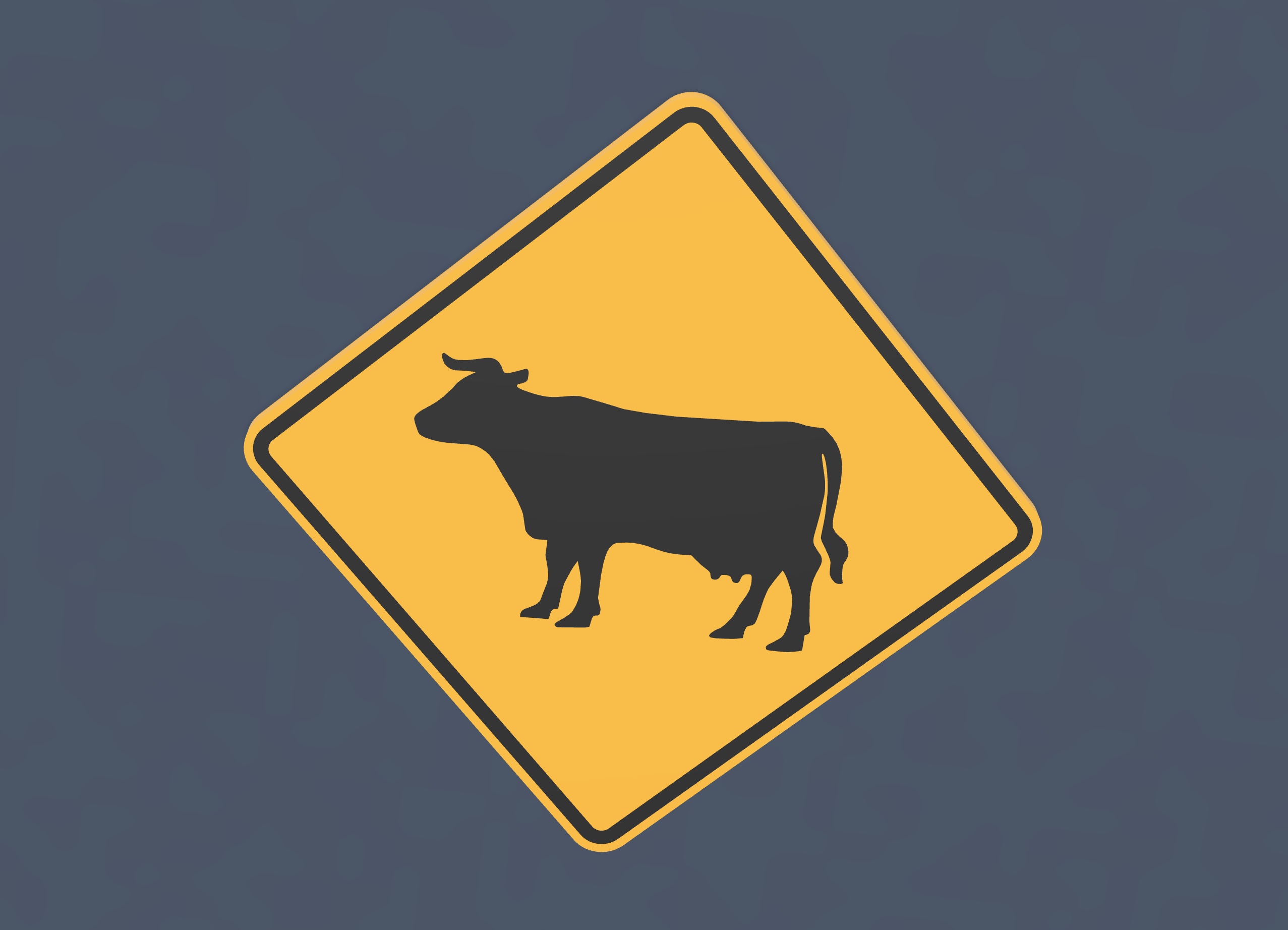 Animal Crossing Road Signs - Cow, Horse, Donkey, Sheep