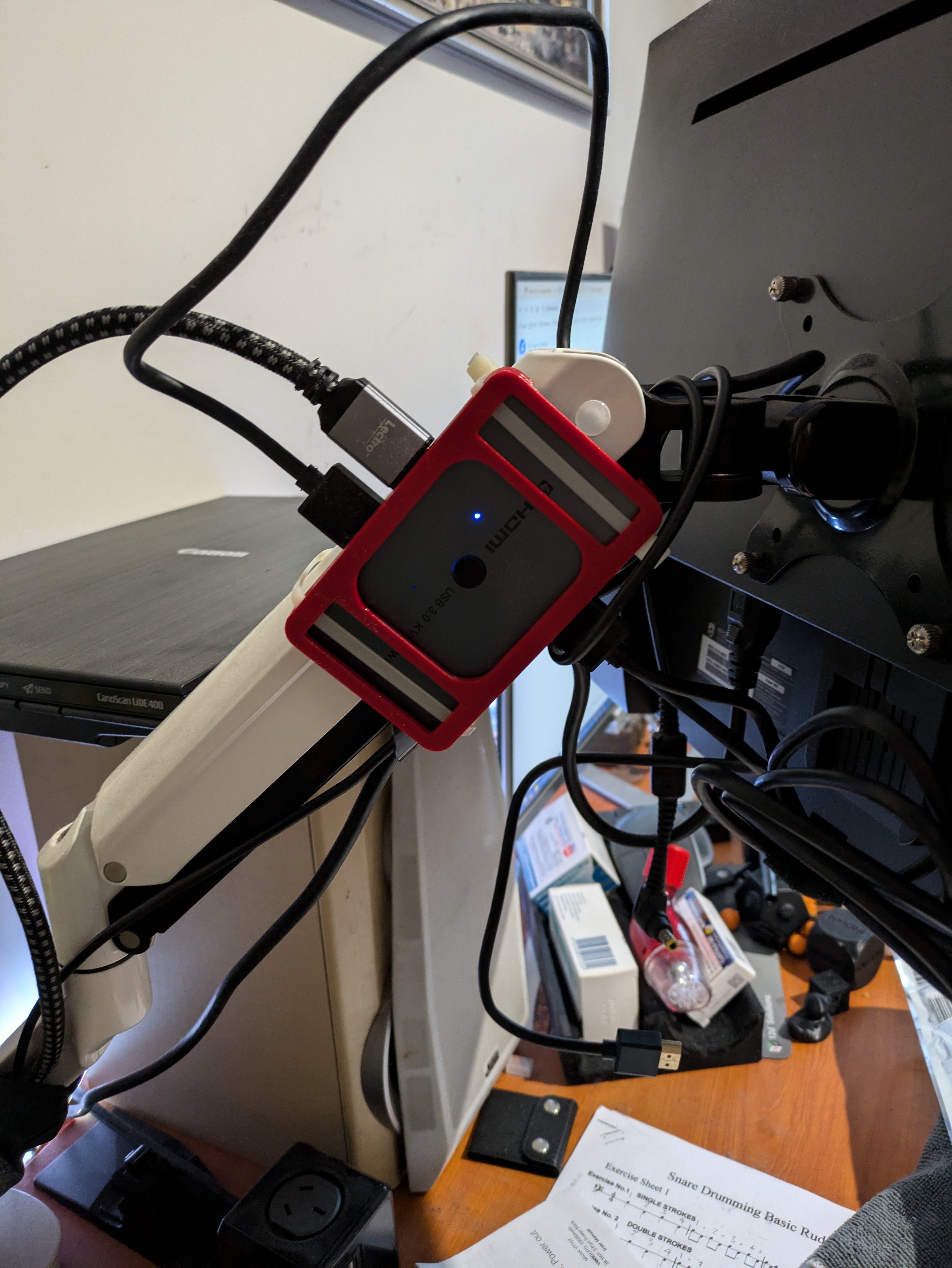 KVM Switch Mount