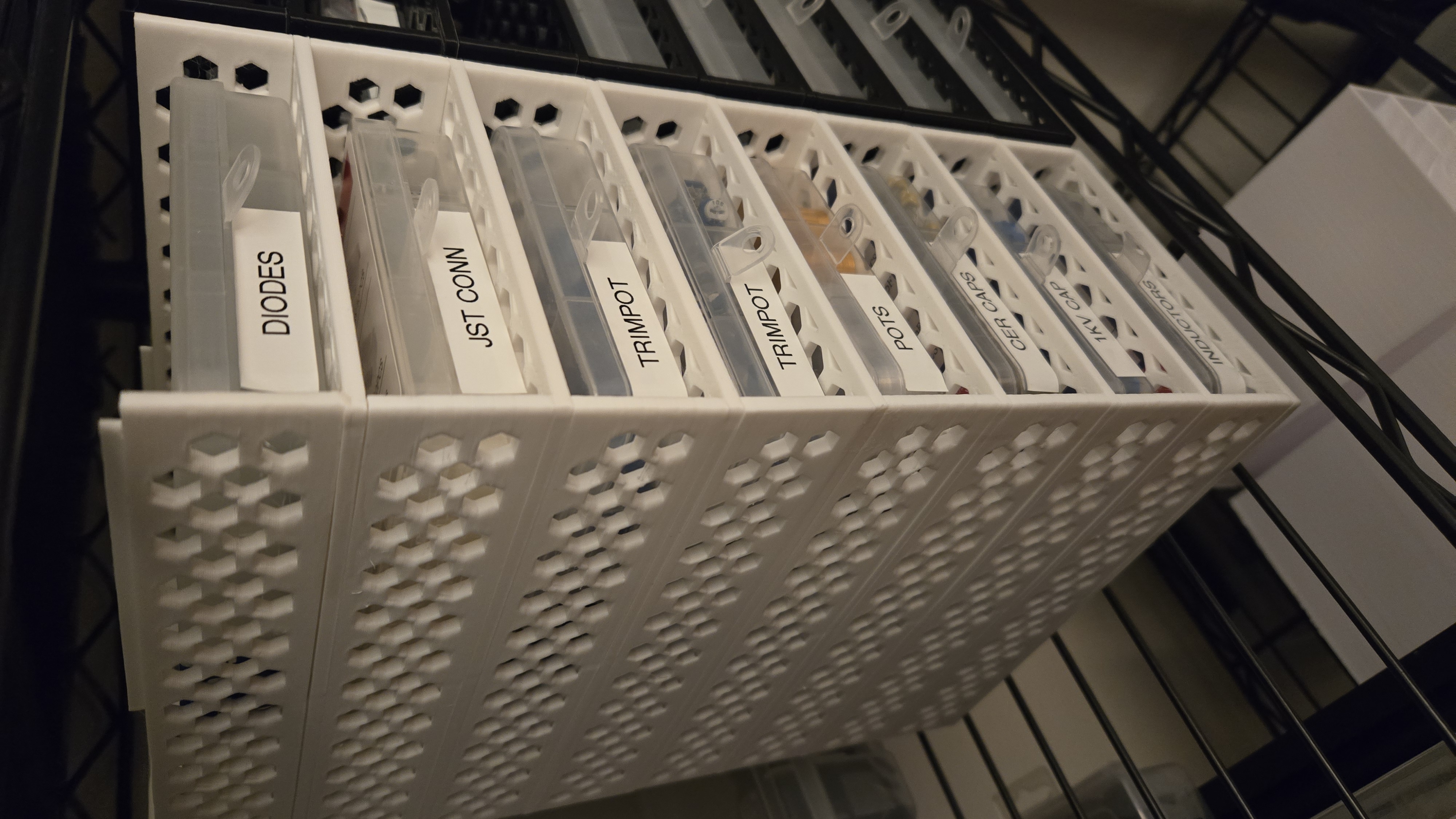 Modular shelf for craft organizer box by Krones Download free STL