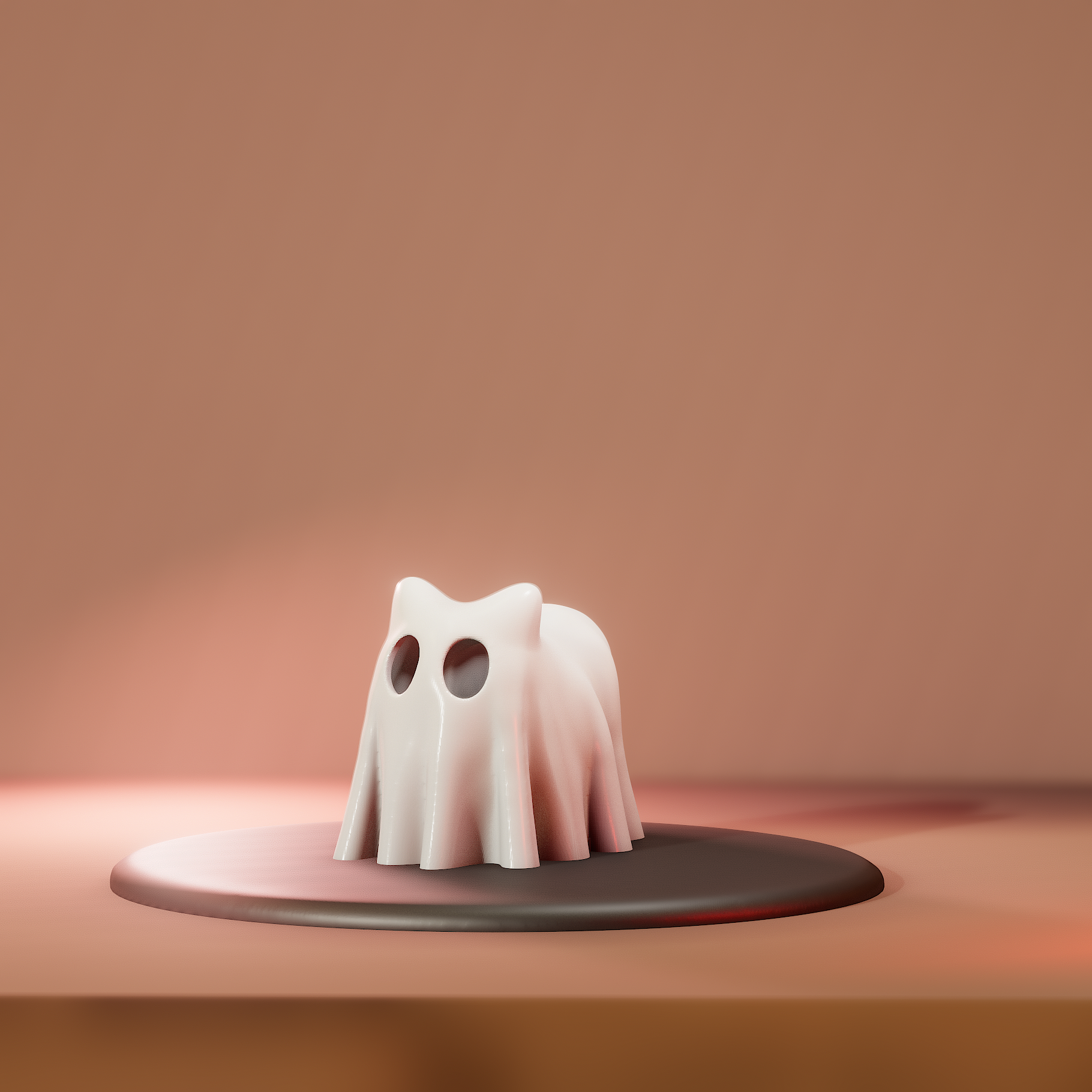 Ghost cat 3D model thumbnail