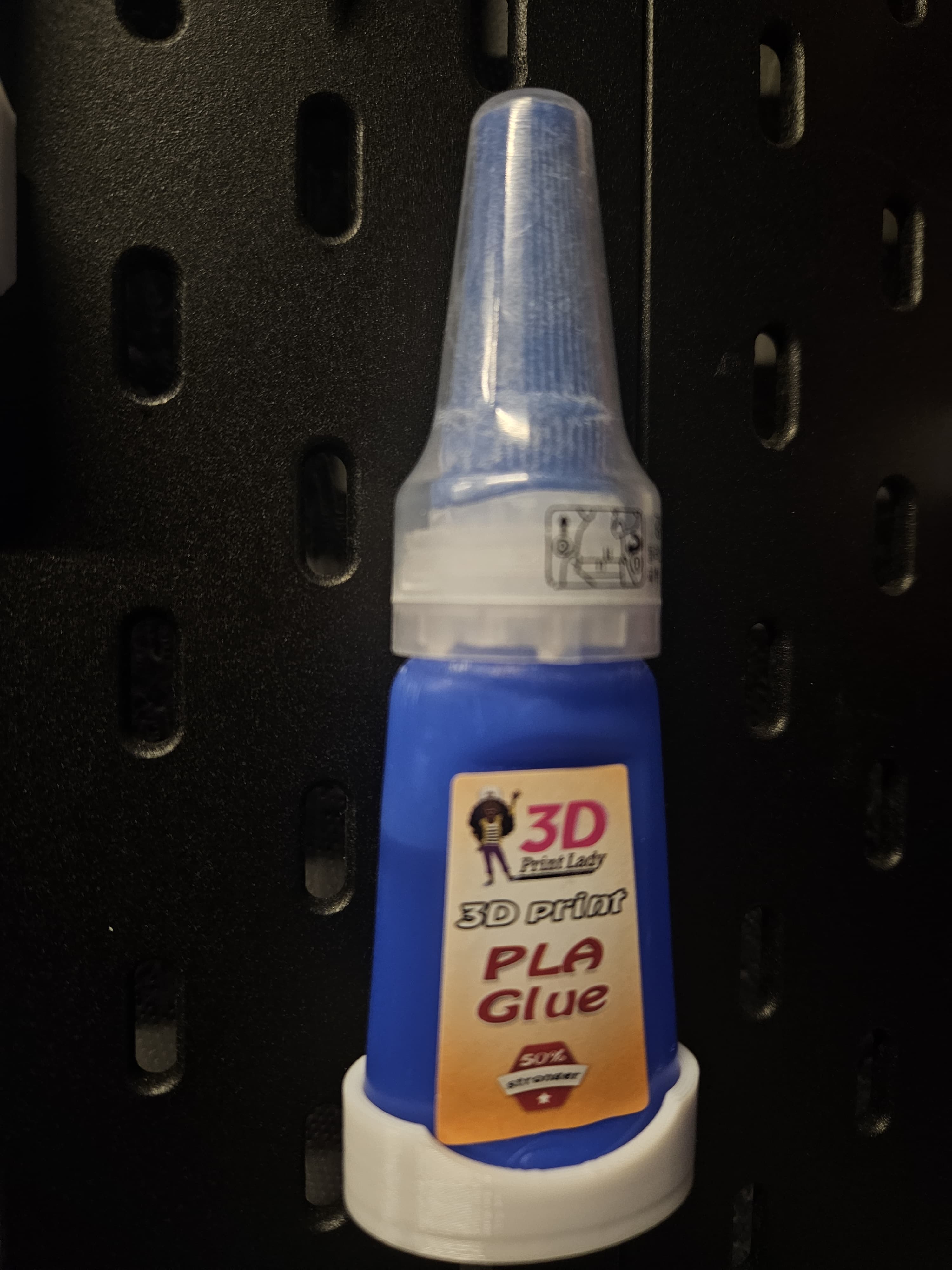 PLA Glue IKEA Skadis Holder by Andre Download free STL model