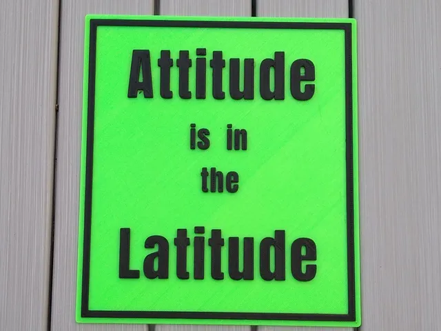 Attitude is in the Latitude