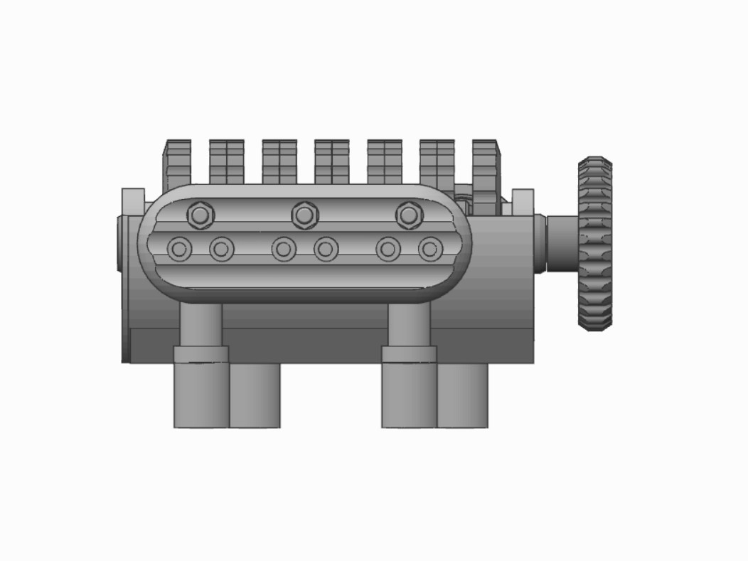 Miniatura 8 do modelo 3D 6 Cylinder Boxer Engine