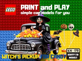 Witch's HALLOWEEN PICKUP for Candy