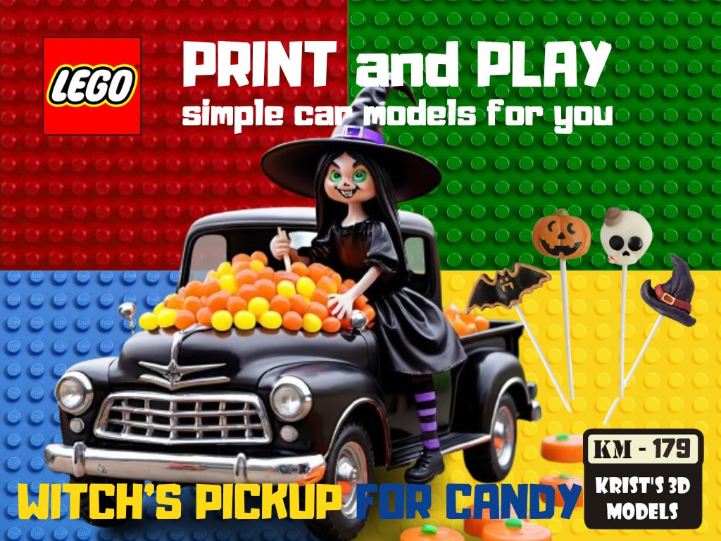 Witch's HALLOWEEN PICKUP for Candy
