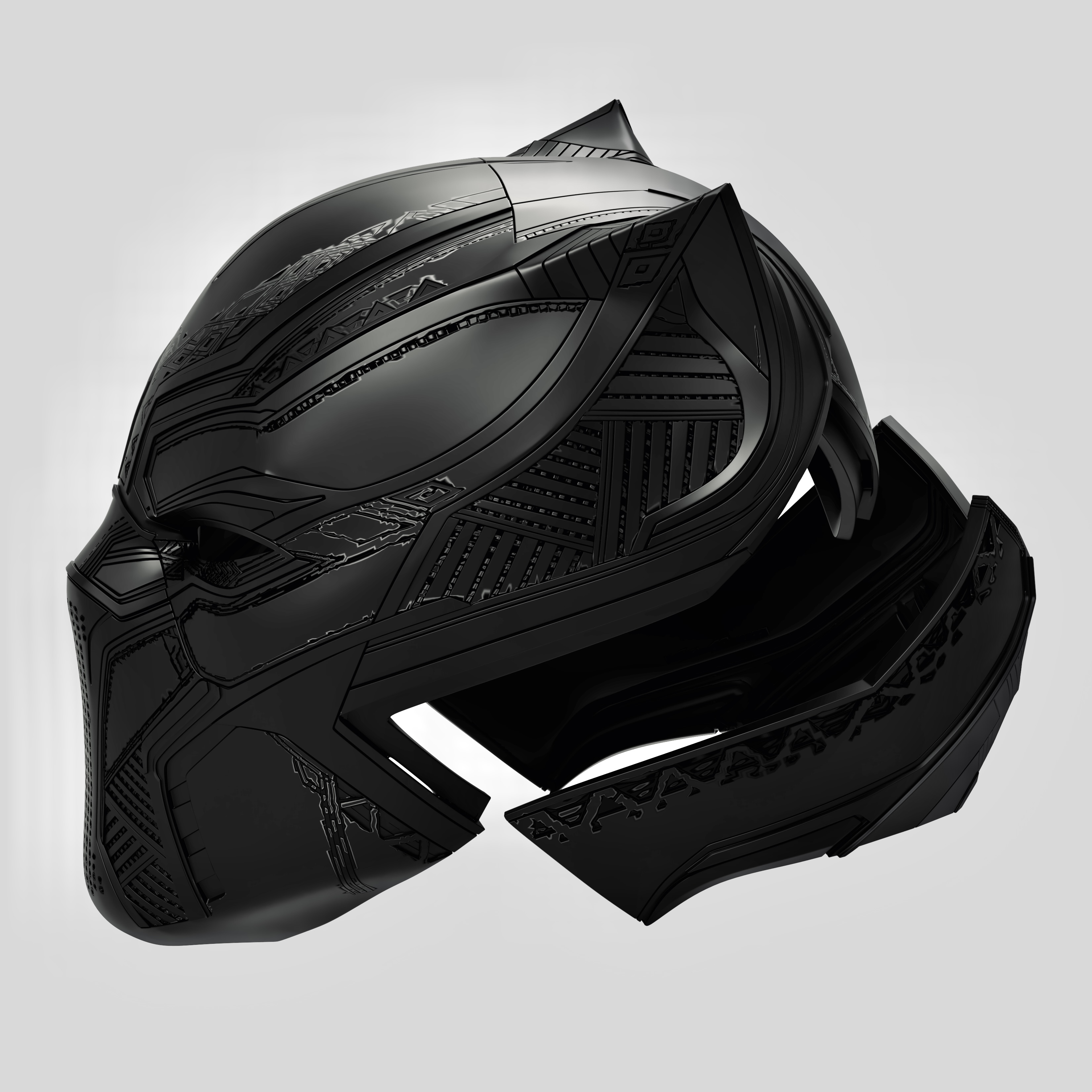 Black Panther Mask By Official3D Download Free STL Model Printables