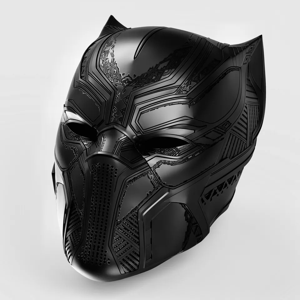 Jeg vasker mit tøj Udholdenhed katolsk Black Panther Mask by Official3D | Download free STL model | Printables.com