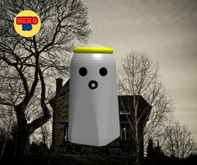 halloween surprised angel ghost