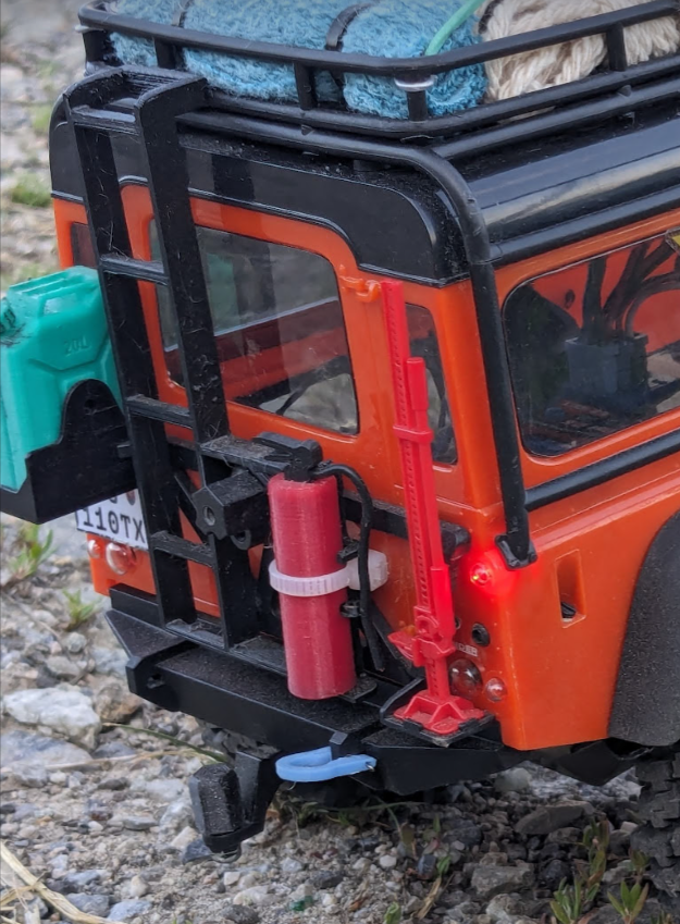 Rear ladder for TRX-4M Defender