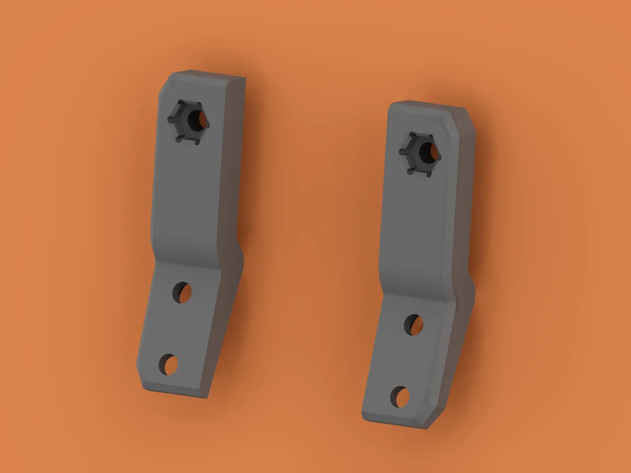 Enclosure Display Mount Adapter by brunnair | Download free STL model ...