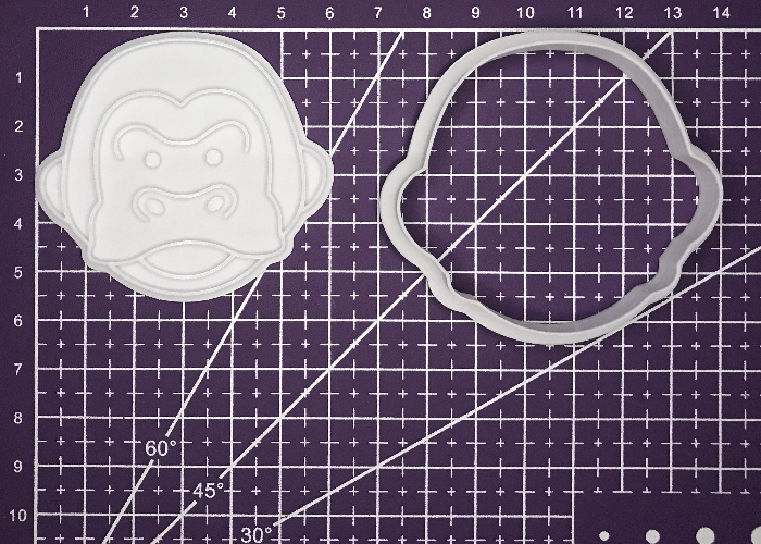 gorilla cookie cutter by losscutmajin Download free STL model