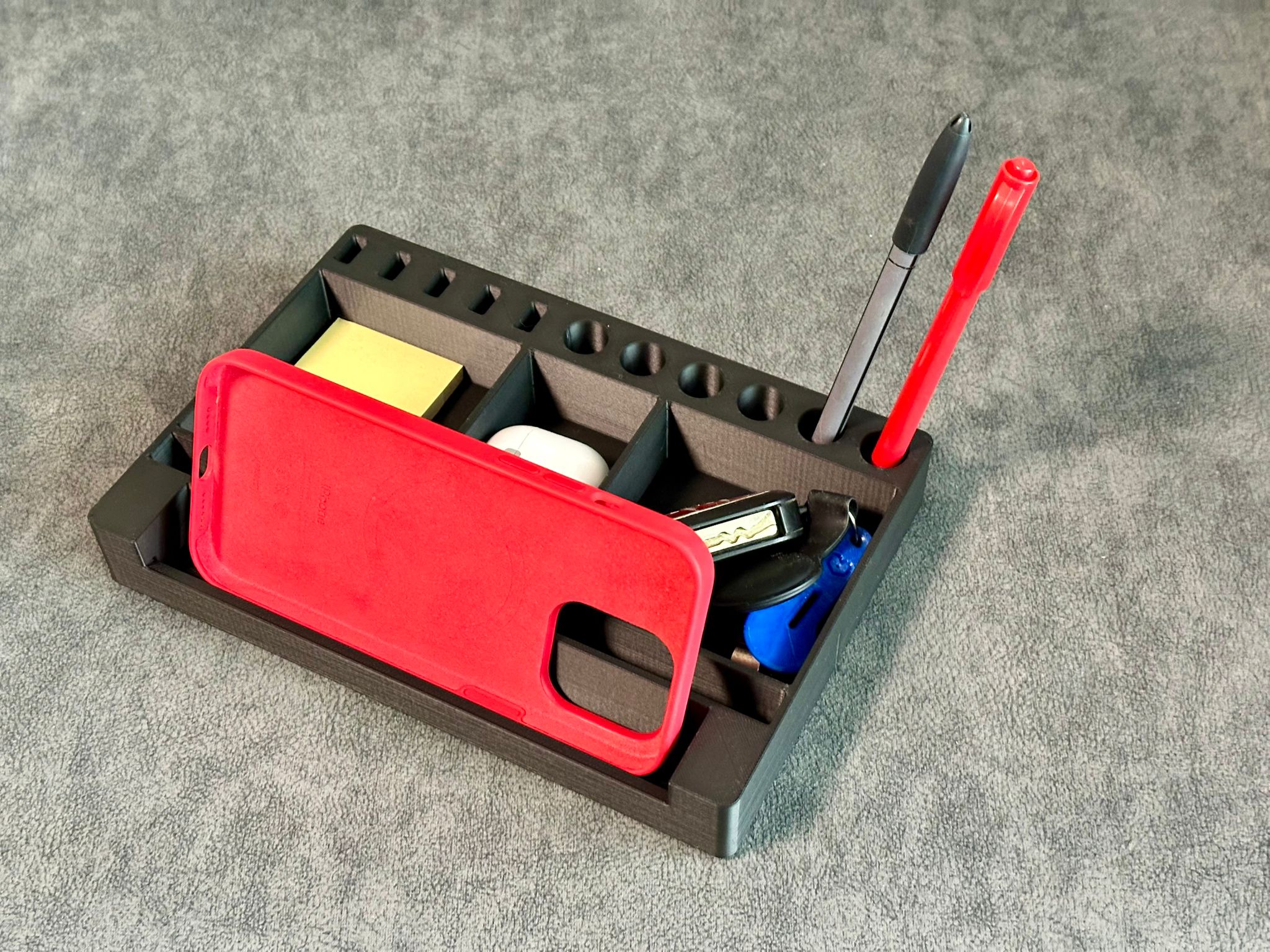 Office Desk Organizer Phone Holder by Adivor Download free STL model