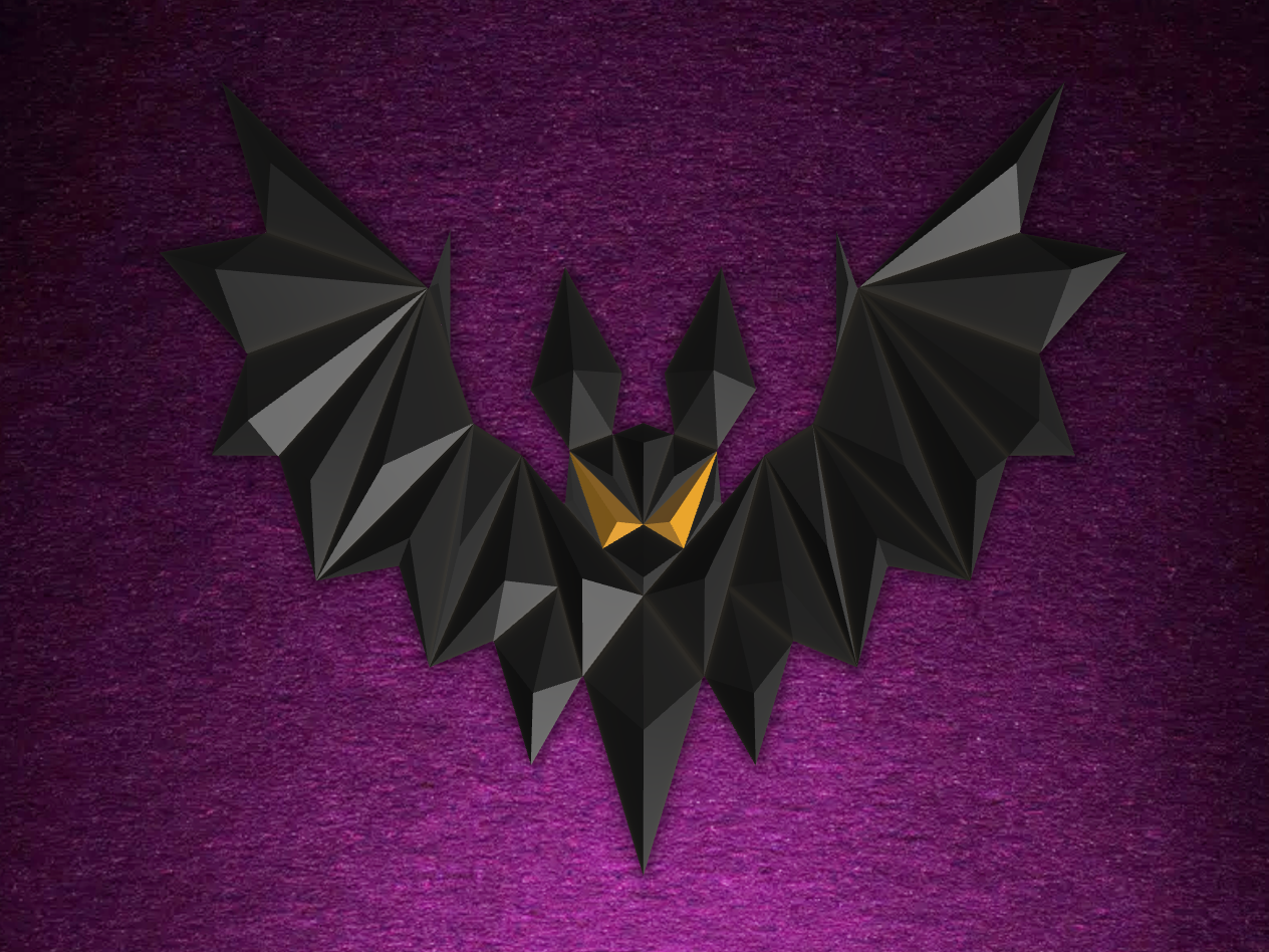 Spooky Halloween Bat Wall Art