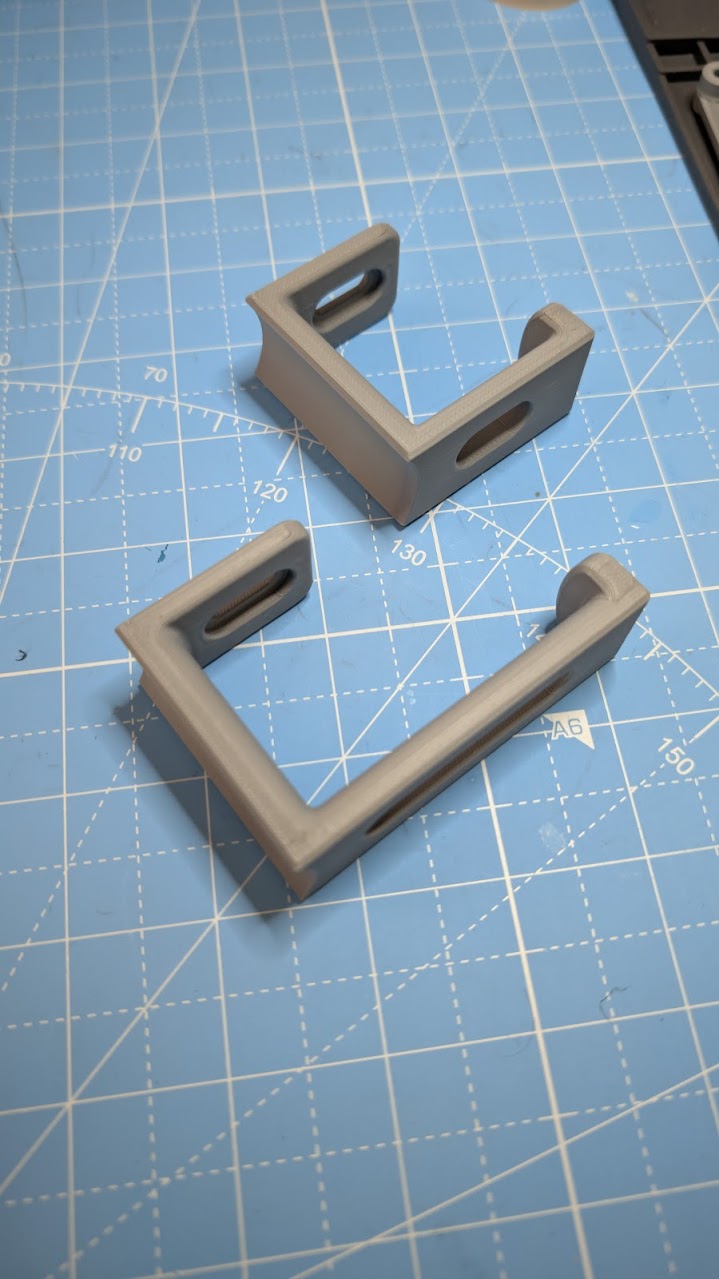 Headphone Hook Ikea Desk Longer by blaccu Download free STL model