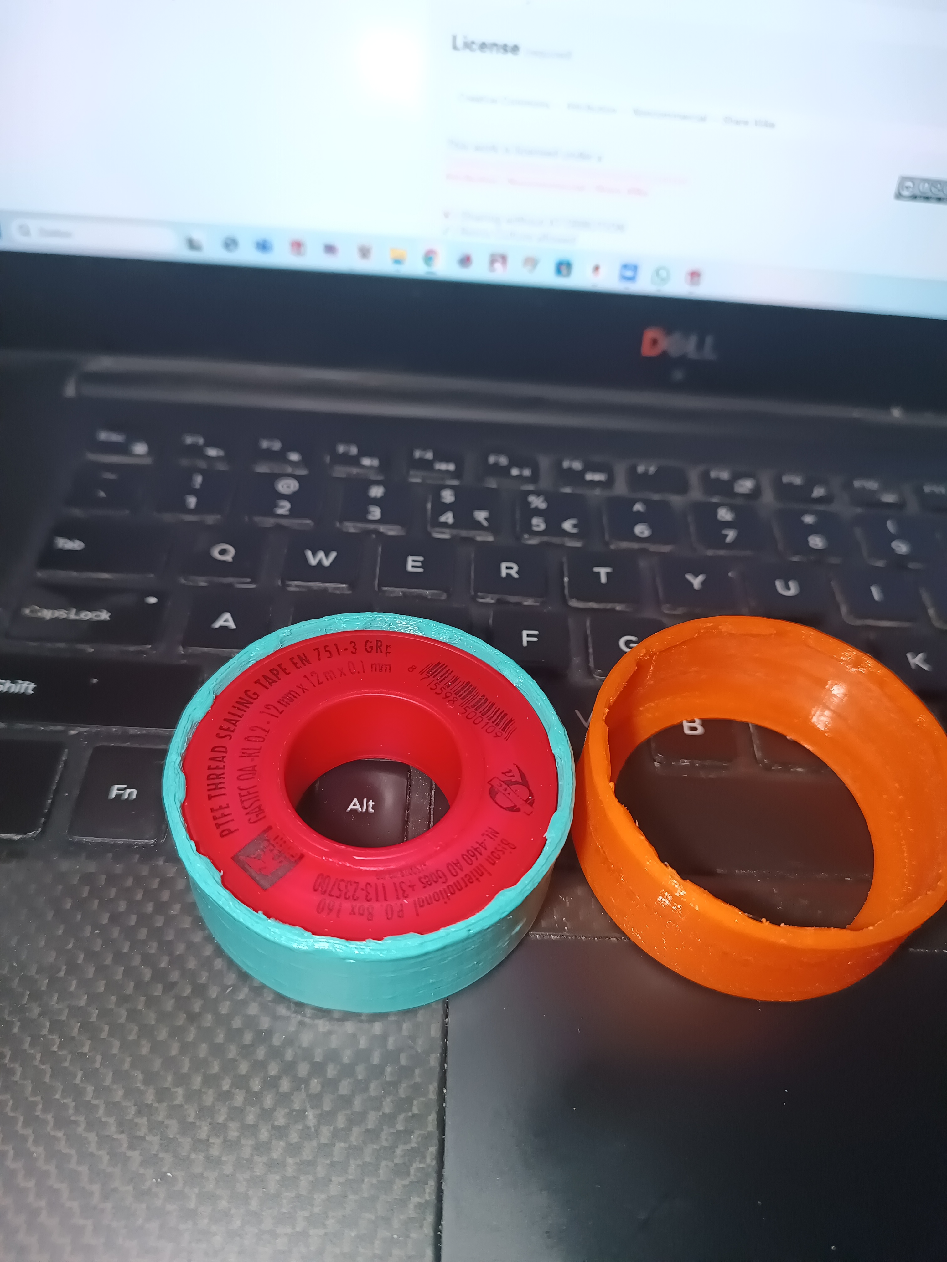 PTFE Thread sealing tape replacement lid/ring by wfvn Download free