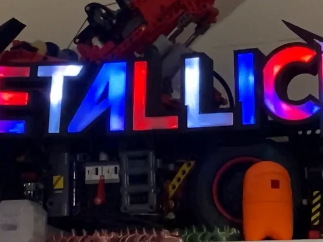 Metallica with LED strip