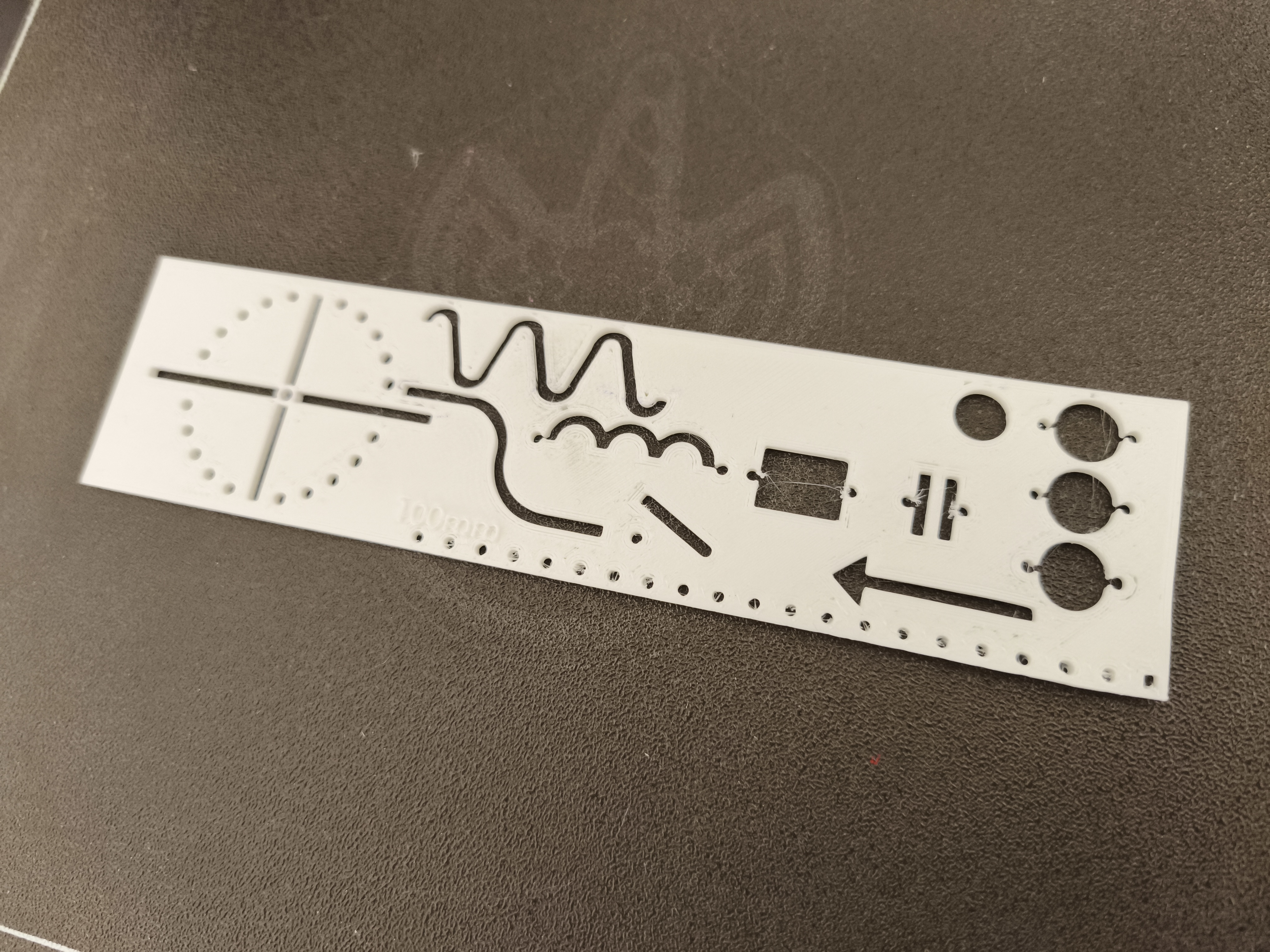 Electrical engineering ruler