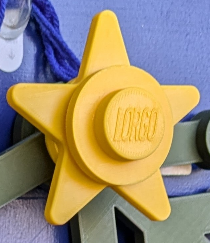 Star "Lorgo" Wreath Accessory (lego-like)
