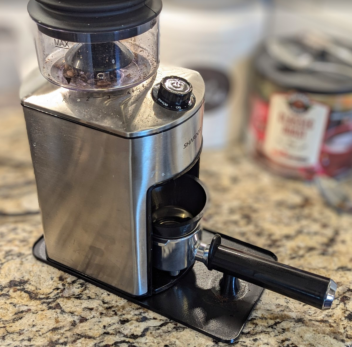 Coffee Grinder Tray with Portafilter Stand