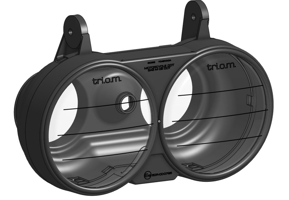 Buell Lightning Headlight Assembly by Adam Kirkham Download free STL