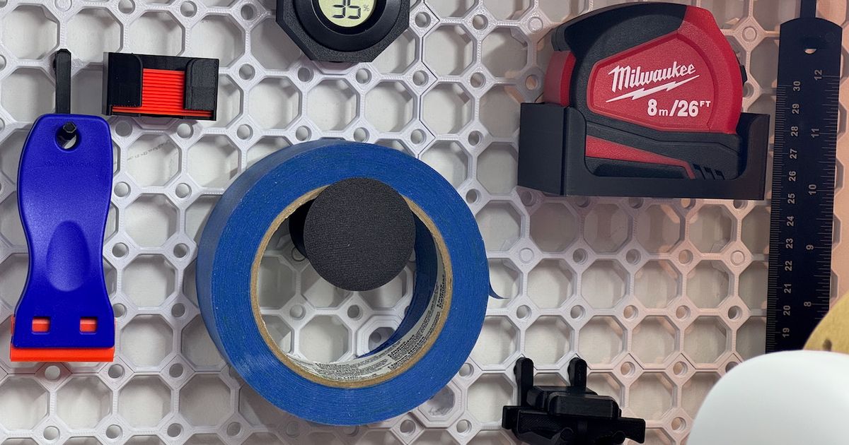 Multiboard Tape Holder by jcandthewires Download free STL model