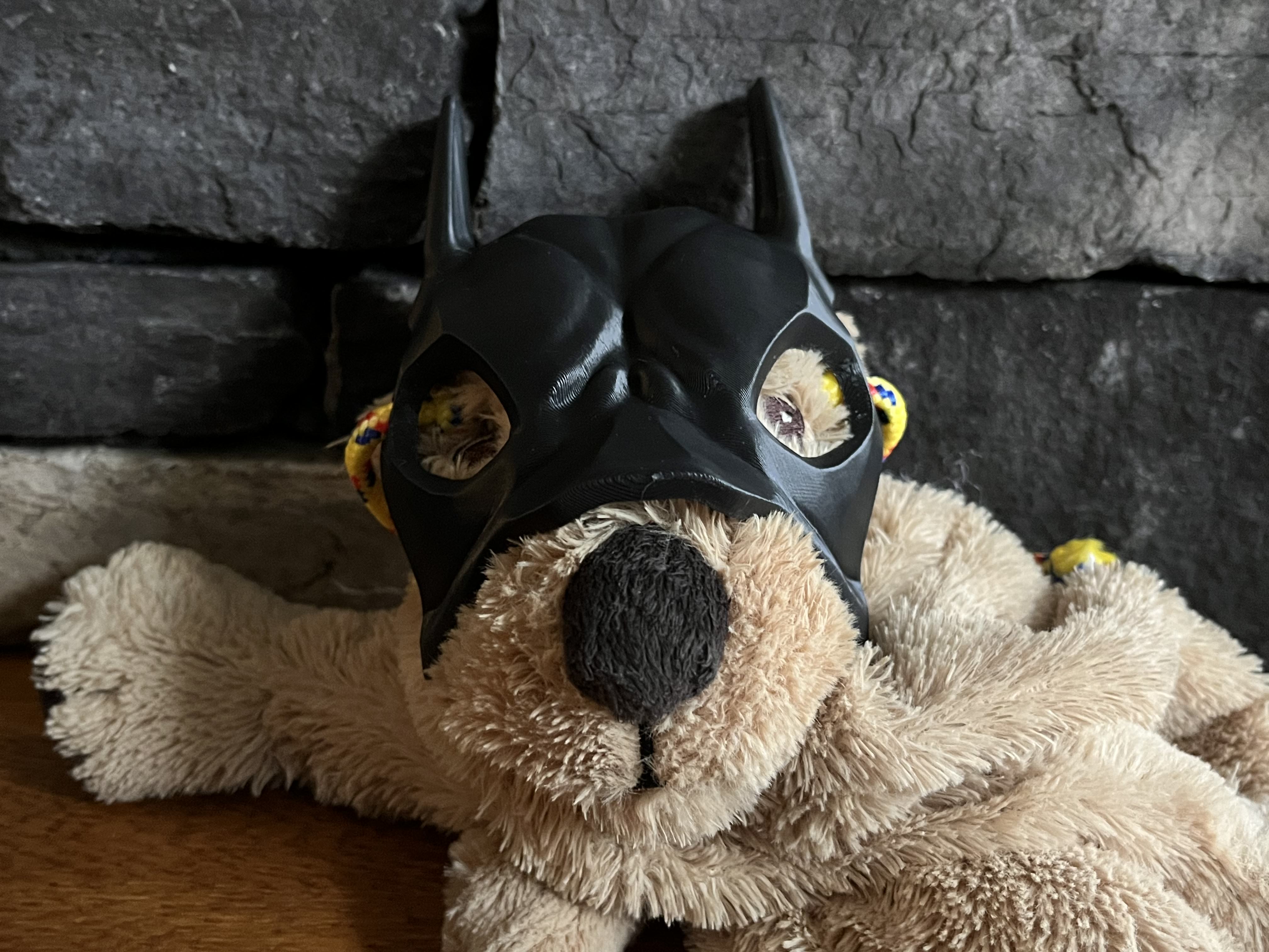 Dog Mask with Holes 3D model thumbnail