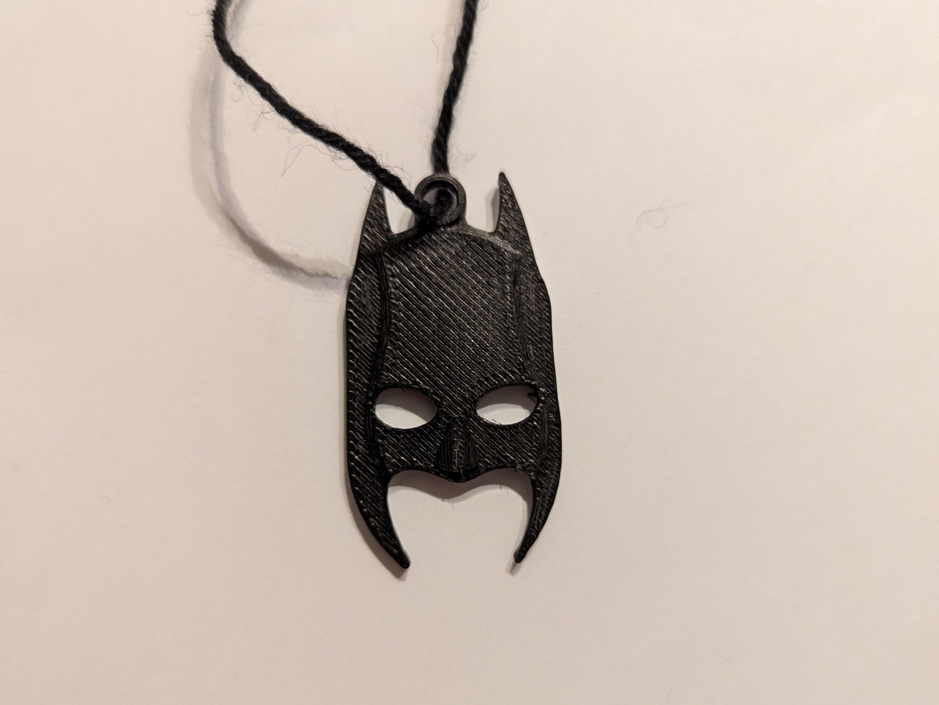 Bat mask keychain