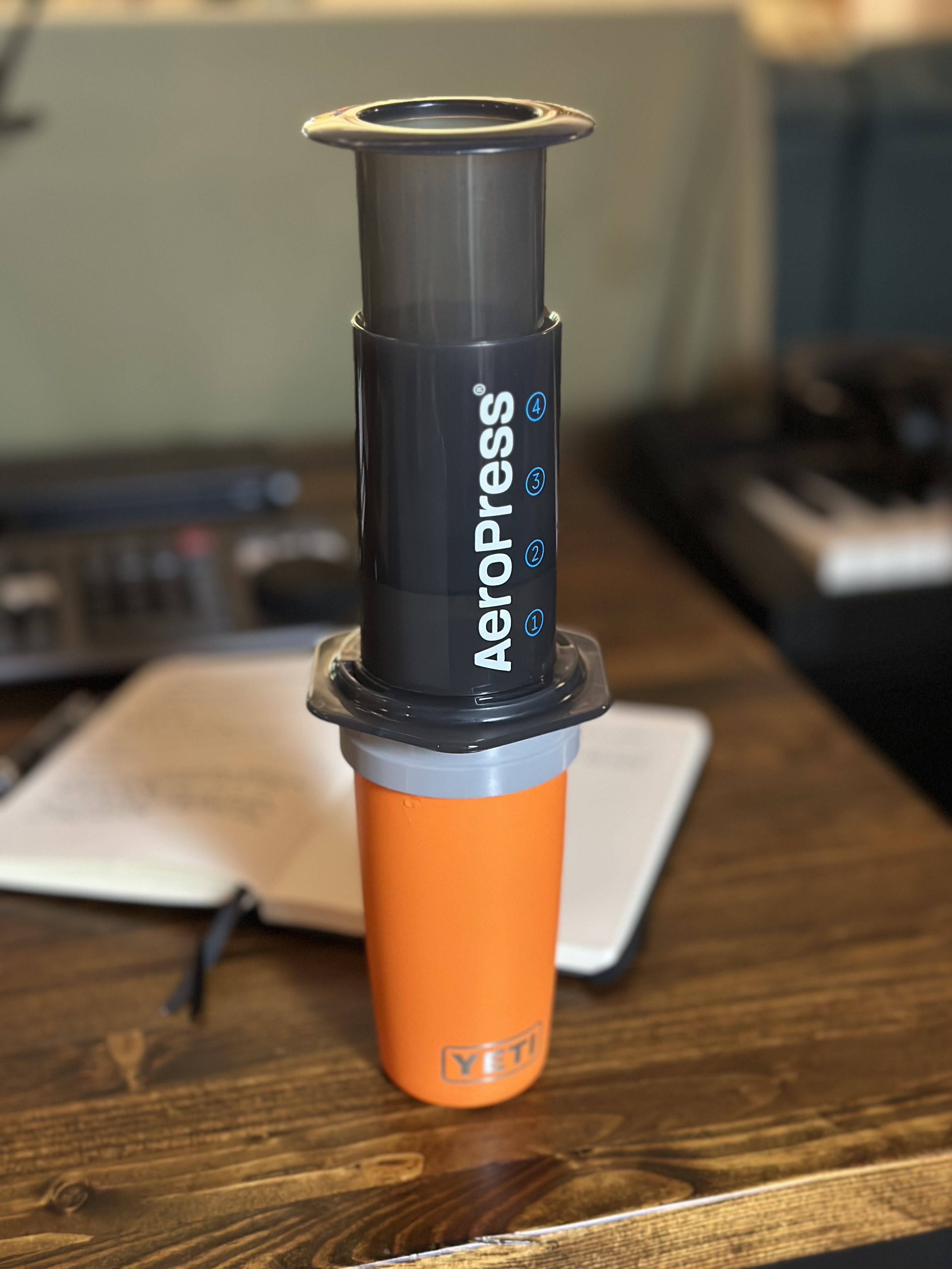 Aeropress to Yeti 10oz