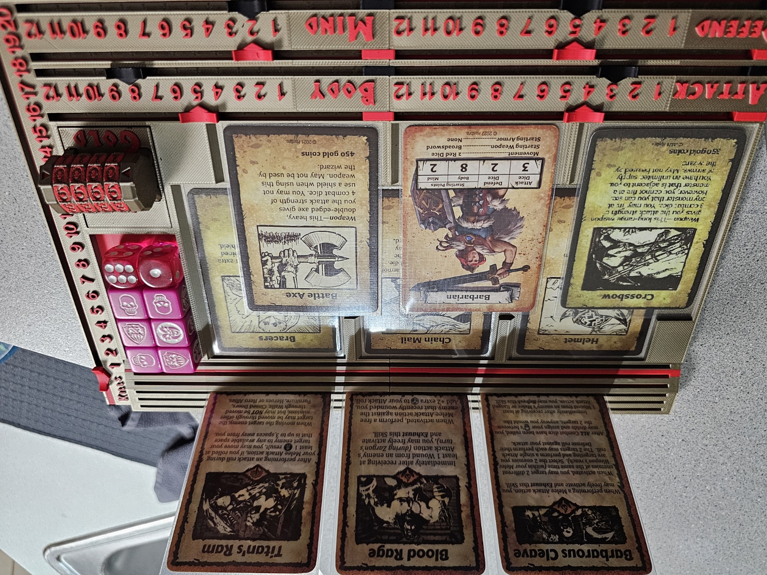 HeroQuest Player Board