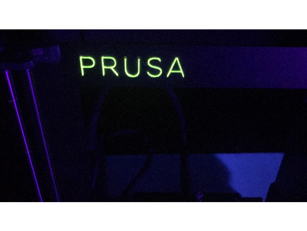 Prusa MK3 Frame Lettering Inserts