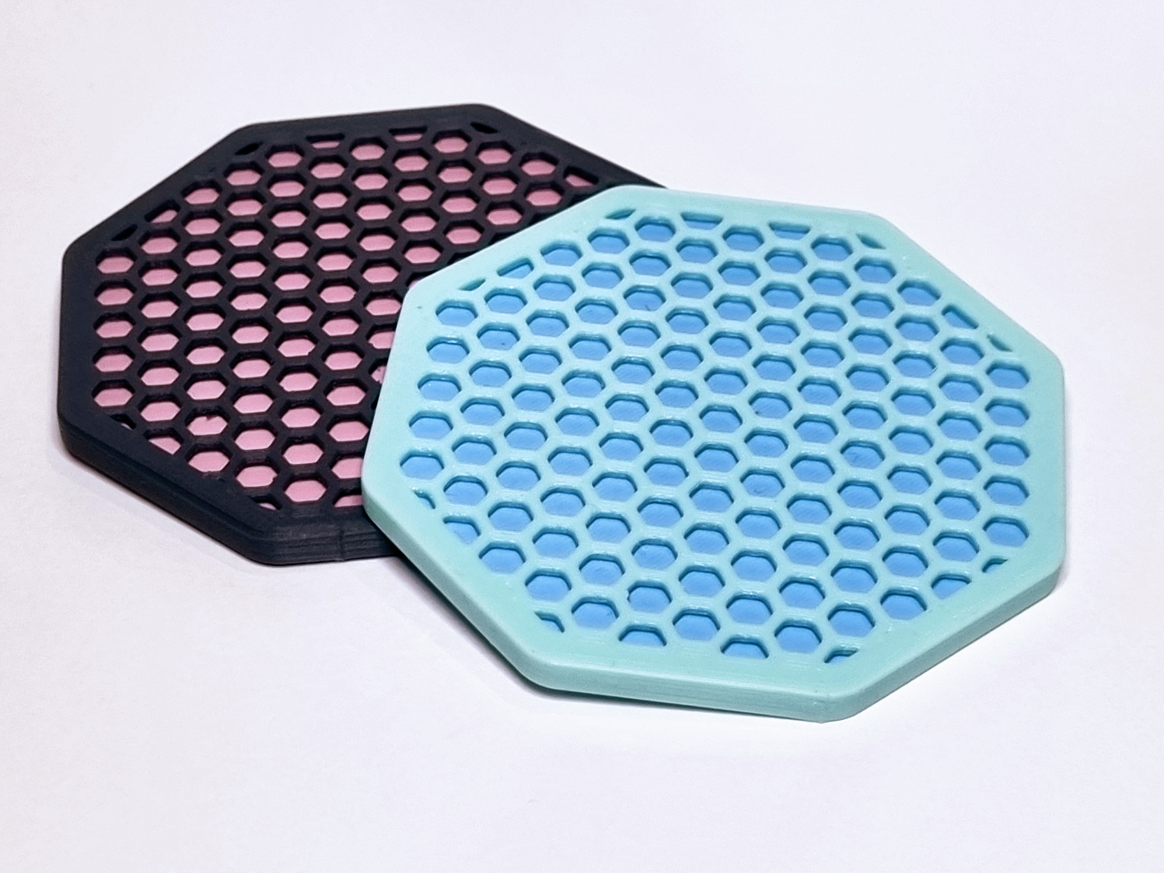 Octagonal Dual Color Coaster (no filament change)