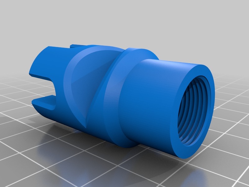 threaded airsoft muzzle brake/flash hider — thumbnail 3