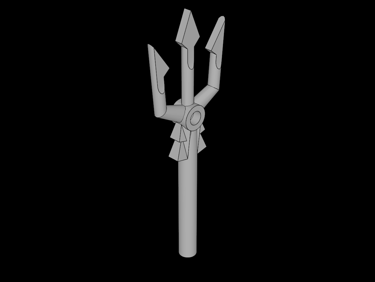 Lego Compatible (92290.dat) Minifig Weapon Trident