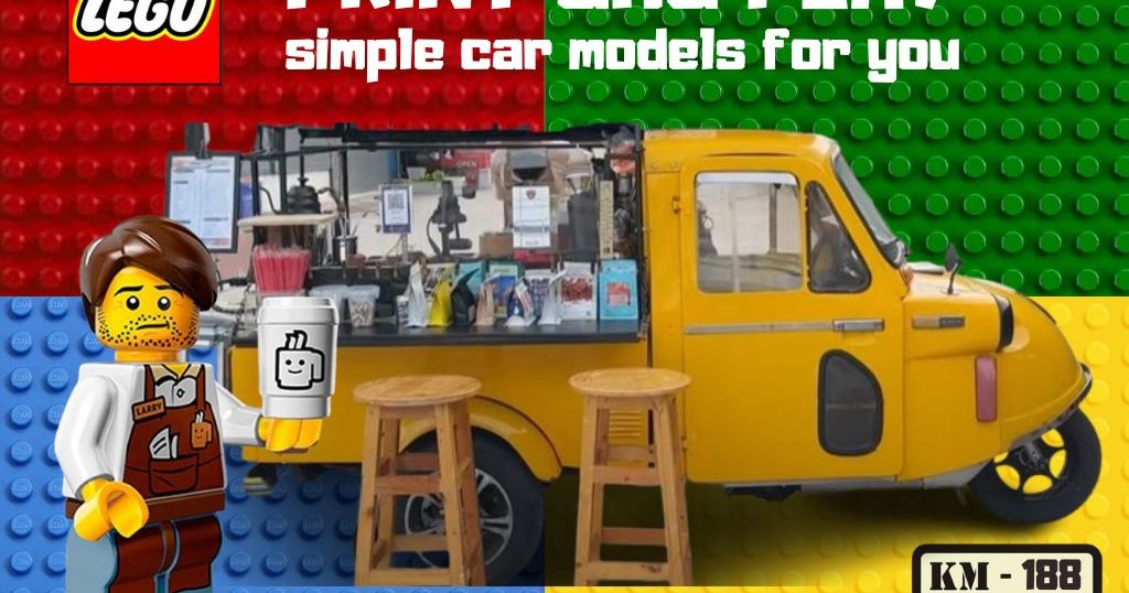 LEGO Cofee Truck Mobile Bar by Mgr. Pavel Krist Download free STL