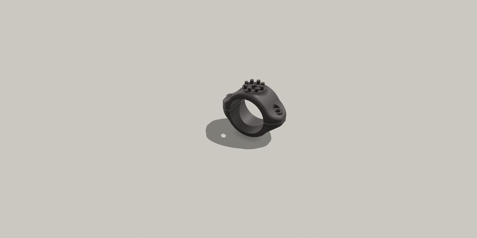 26mm Flashlight Helmet adapter M4x8 screw needed